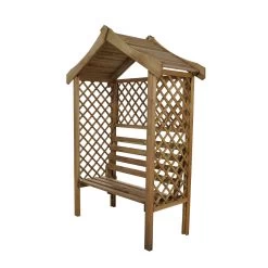 Forest Parisienne Arbour, (H)2120mm (W)1540mm (D)660mm - Assembly Required -Gardens and Outdoor Stores forest parisienne arbour h 2120mm w 1540mm d 660mm assembly required5013053135952 01c bq
