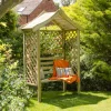 Forest Parisienne Arbour, (H)2120mm (W)1540mm (D)660mm - Assembly Required -Gardens and Outdoor Stores forest parisienne arbour h 2120mm w 1540mm d 660mm assembly required5013053135952 01i bq