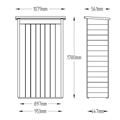 Forest Tall Tongue & Groove 3.5x2 Pent Garden Storage 750L -Gardens and Outdoor Stores forest tall tongue groove 3 5x2 pent garden storage 750l5013053163160 01t bq