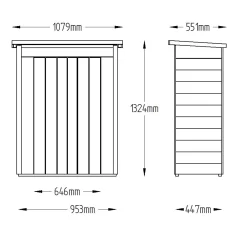 Forest Tongue & Groove 3.5x2 Pent Garden Storage 600L 31 Forest Tongue & Groove 3.5x2 Pent Garden Storage 600L -Gardens and Outdoor Stores forest tongue groove 3 5x2 pent garden storage 600l5013053163122 01t bq