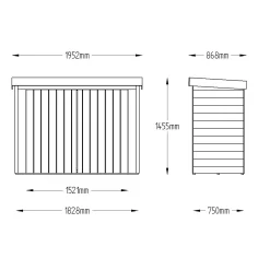 Forest Tongue & Groove 6.3x2.8 Pent Garden Storage 2000L 21 Forest Tongue & Groove 6.3x2.8 Pent Garden Storage 2000L -Gardens and Outdoor Stores forest tongue groove 6 3x2 8 pent garden storage 2000l5013053163221 01t bq
