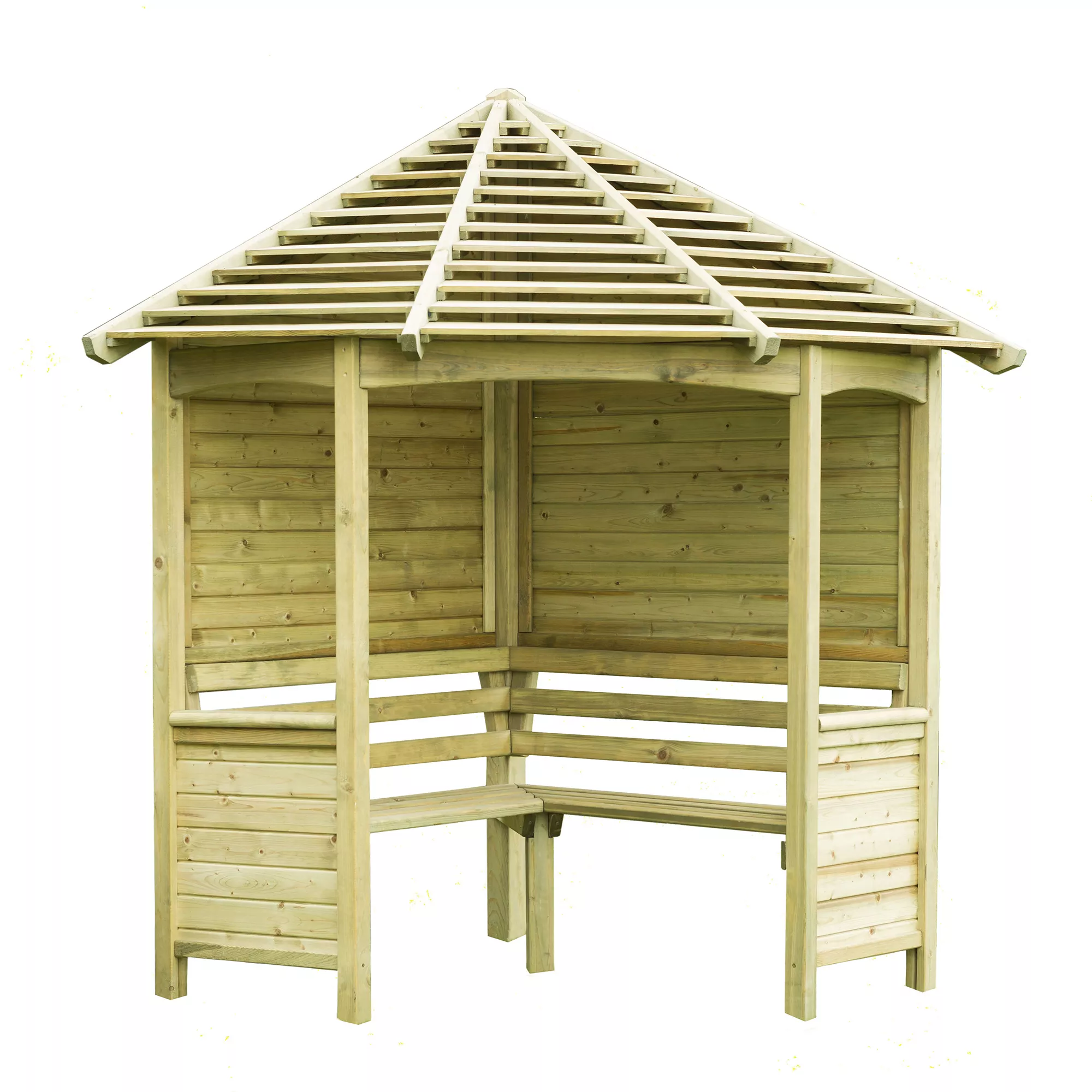Forest Venetian Corner Arbour, (H)2500mm (W)2330mm (D)1610mm - Assembly Required 4 Forest Venetian Corner Arbour, (H)2500mm (W)2330mm (D)1610mm - Assembly Required - Image 2