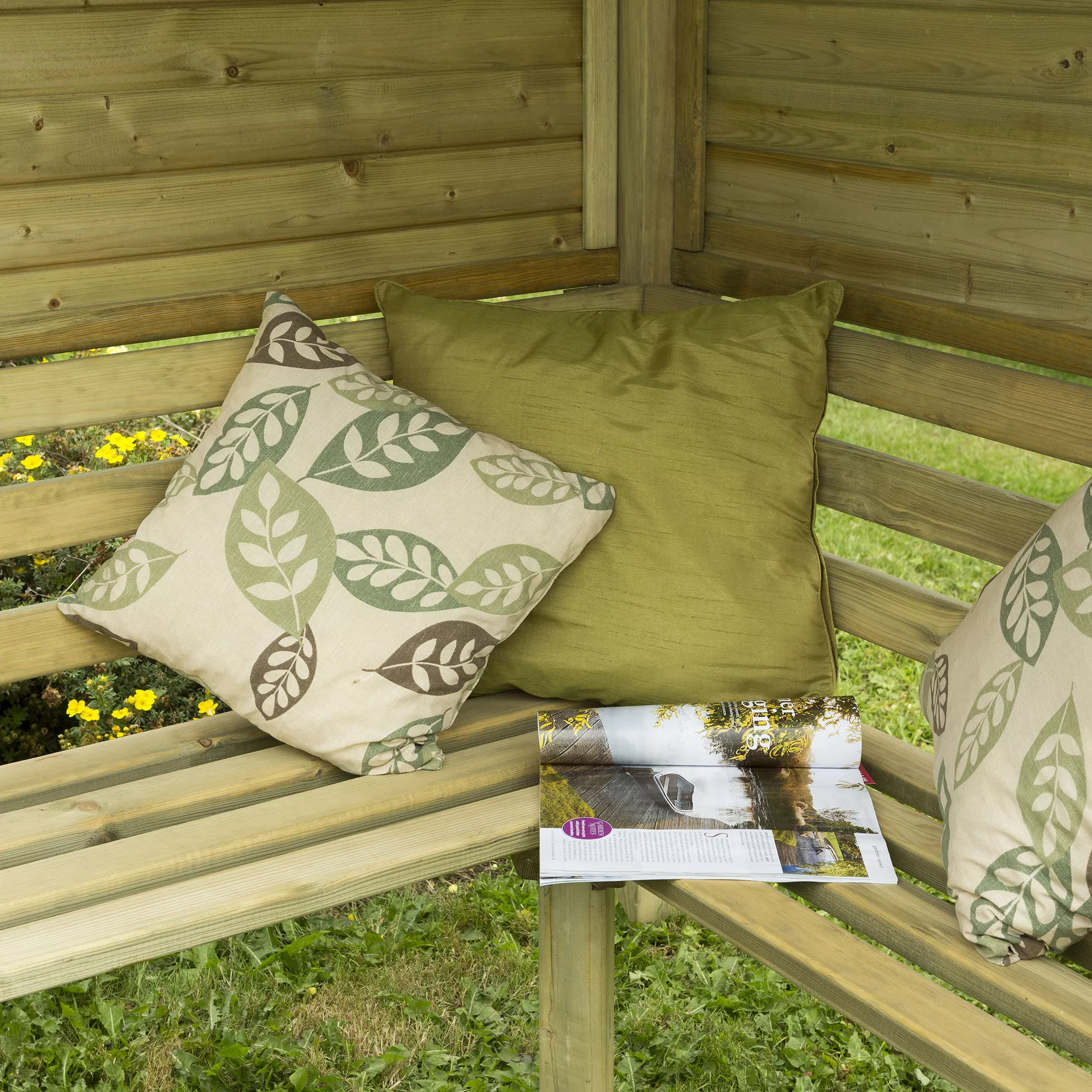 Forest Venetian Corner Arbour, (H)2500mm (W)2330mm (D)1610mm - Assembly Required 12 Forest Venetian Corner Arbour, (H)2500mm (W)2330mm (D)1610mm - Assembly Required - Image 10