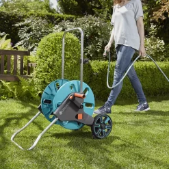 Gardena Aquaroll Freestanding Empty Hose Cart With Wheels -Gardens and Outdoor Stores gardena aquaroll freestanding empty hose cart with wheels4078500032834 01i bq