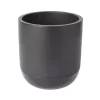 GoodHome Black Terracotta Circular Plant Pot (Dia)20.4cm -Gardens and Outdoor Stores goodhome black terracotta circular plant pot dia 20 4cm3663602441281 02c