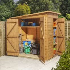 GoodHome Clapperton 6x4 Pent Dip Treated Shiplap Shed With Floor - Assembly Service Included -Gardens and Outdoor Stores goodhome clapperton 6x4 pent dip treated shiplap shed with floor assembly service included5059340270159 07i