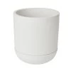 GoodHome White Terracotta Circular Plant Pot (Dia)20.5cm 2 GoodHome White Terracotta Circular Plant Pot (Dia)20.5cm -Gardens and Outdoor Stores goodhome white terracotta circular plant pot dia 20 5cm3663602441274 02c bq
