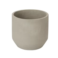 Grey Clay Round Plant Pot (Dia)27.4cm