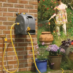 Hozelock 2 In 1 Wall-mounted Hose Pipe Set (L)25m 7 Hozelock 2 In 1 Wall-mounted Hose Pipe Set (L)25m -Gardens and Outdoor Stores hozelock 2 in 1 wall mounted hose pipe set l 25m5010646042635 01i bq