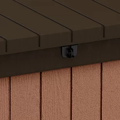 Keter Darwin Wood Effect 5x2 Garden Storage Bench Box 570L -Gardens and Outdoor Stores keter darwin wood effect 5x2 garden storage bench box 570l7290112636263 36c bq