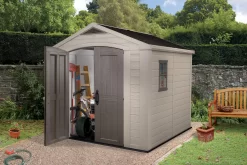 Keter Factor 8x8 Apex Beige Plastic Shed With Floor 32 Keter Factor 8x8 Apex Beige Plastic Shed With Floor -Gardens and Outdoor Stores keter factor 8x8 apex beige plastic shed with floor7290103664954 01i