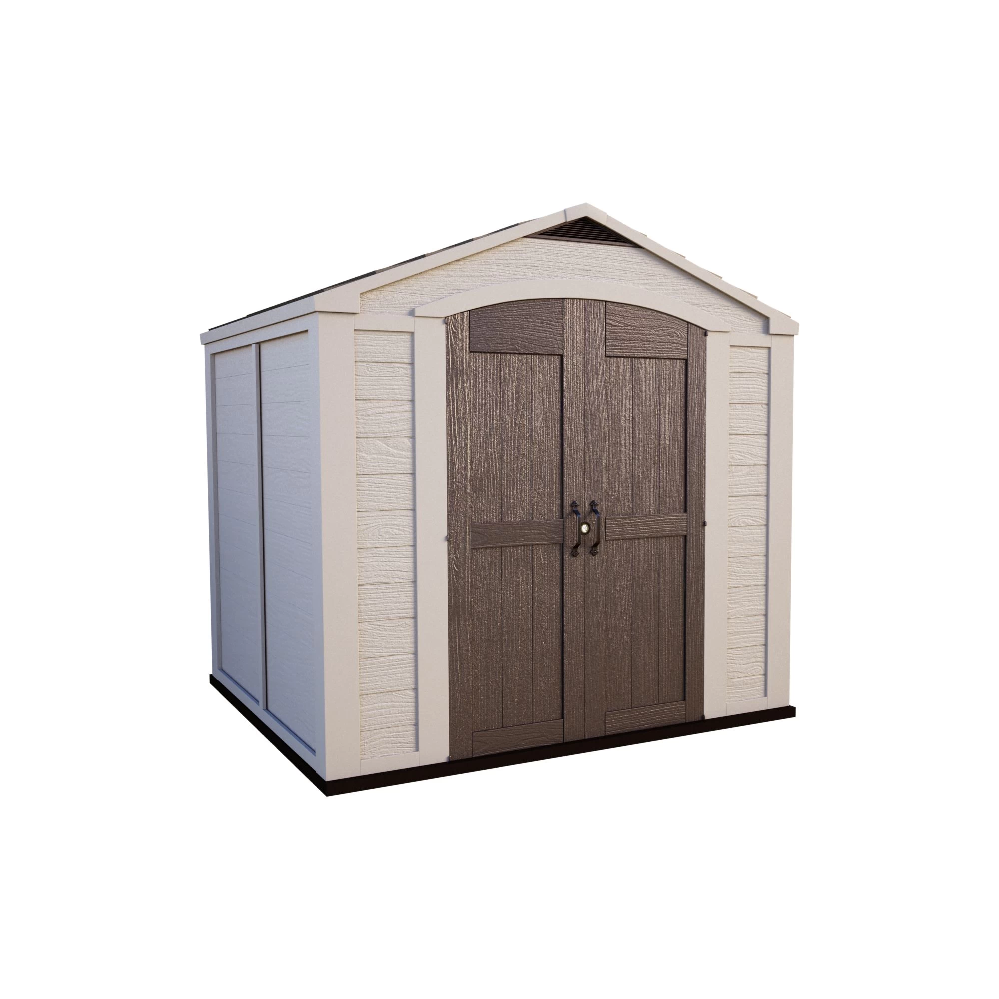 Keter Factor 8x8 Apex Beige Plastic Shed With Floor 12 Keter Factor 8x8 Apex Beige Plastic Shed With Floor - Image 10