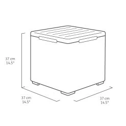 Keter Graphite 38.1L Small Plastic Storage Box & Lid 17 Keter Graphite 38.1L Small Plastic Storage Box & Lid -Gardens and Outdoor Stores keter graphite 38 1l small plastic storage box lid8711245155517 01t