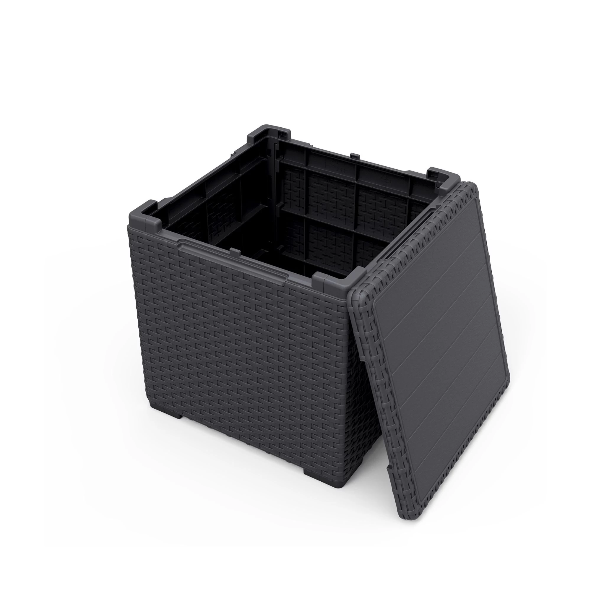 Keter Graphite 38.1L Small Plastic Storage Box & Lid 4 Keter Graphite 38.1L Small Plastic Storage Box & Lid - Image 2