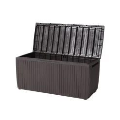 Keter Springwood Plastic Garden Storage Box -Gardens and Outdoor Stores keter springwood plastic garden storage box7290106930292 21c bq 1