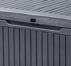 Keter Springwood Plastic Garden Storage Box -Gardens and Outdoor Stores keter springwood plastic garden storage box7290106930292 39c bq 1