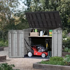 Keter Store It Out Max Wood Effect Garden Storage 1200L -Gardens and Outdoor Stores keter store it out max wood effect garden storage 1200l3253929001413 01i