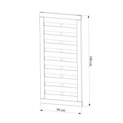 Klikstrom Tiama Pine Horizontal Slats Gate, (H)1.8m (W)0.9m -Gardens and Outdoor Stores klikstrom tiama pine horizontal slats gate h 1 8m w 0 9m5059340668833 01t
