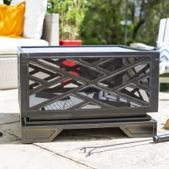 La Hacienda Brooklyn Steel Firepit -Gardens and Outdoor Stores la hacienda brooklyn steel firepit5055025582364 01i BQ