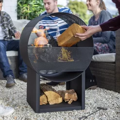 La Hacienda Camacha Steel Fireplace -Gardens and Outdoor Stores la hacienda camacha steel fireplace5055025585273 02i BQ