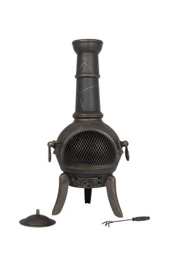 La Hacienda Cuba Cast Iron & Steel Chiminea 6 La Hacienda Cuba Cast Iron & Steel Chiminea -Gardens and Outdoor Stores la hacienda cuba cast iron steel chiminea5055025560270 02c BQ