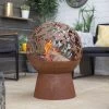 La Hacienda Globe Steel Firepit -Gardens and Outdoor Stores la hacienda globe steel firepit5055025586089 01i bq