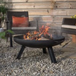 La Hacienda Industrial Steel Firepit -Gardens and Outdoor Stores la hacienda industrial steel firepit5055025586065 01i bq