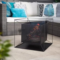 La Hacienda Quadrada Steel Firepit -Gardens and Outdoor Stores la hacienda quadrada steel firepit5055025586355 06i bq