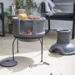 La Hacienda Teplo Clay Chiminea -Gardens and Outdoor Stores la hacienda teplo clay chiminea5055025672102 01i bq