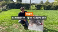 La Hacienda Tripod Hanging Grill -Gardens and Outdoor Stores la hacienda tripod hanging grill5055025586126 UGC en bq