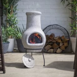 La Hacienda Wela Clay Chiminea 7 La Hacienda Wela Clay Chiminea -Gardens and Outdoor Stores la hacienda wela clay chiminea5055025672096 01i bq