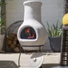 La Hacienda Wela Clay Chiminea -Gardens and Outdoor Stores la hacienda wela clay chiminea5055025672096 02i bq