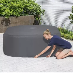 Lay-Z-Spa Grey Square Hot Tub Cover -Gardens and Outdoor Stores lay z spa grey square hot tub cover6941607321287 03i
