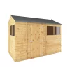 Mercia 10x6 Ft Reverse Apex Tongue & Groove Wooden 4 Windows Shed With Floor -Gardens and Outdoor Stores mercia 10x6 ft reverse apex tongue groove wooden 4 windows shed with floor5029442006567 01c bq