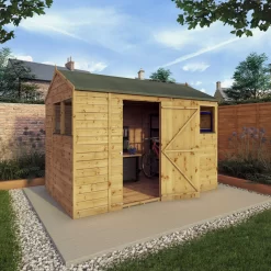Mercia 10x6 Ft Reverse Apex Tongue & Groove Wooden 4 Windows Shed With Floor 19 Mercia 10x6 Ft Reverse Apex Tongue & Groove Wooden 4 Windows Shed With Floor -Gardens and Outdoor Stores mercia 10x6 ft reverse apex tongue groove wooden 4 windows shed with floor5029442006567 02i bq