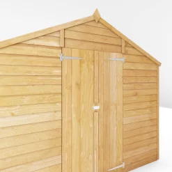 Mercia 10x8 Ft Apex Overlap Wooden 2 Door 4 Windows Shed With Floor -Gardens and Outdoor Stores mercia 10x8 ft apex overlap wooden 2 door 4 windows shed with floor5029442078199 05c