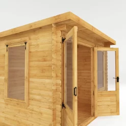 Mercia 10x8 Pent Tongue & Groove Cabin With Double Door -Gardens and Outdoor Stores mercia 10x8 pent tongue groove cabin with double door5029442002446 39c bq