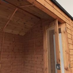 Mercia 10x8 Reverse Apex Tongue & Groove Summer House With Bi-fold Door -Gardens and Outdoor Stores mercia 10x8 reverse apex tongue groove summer house with bi fold door5029442089737 38c bq