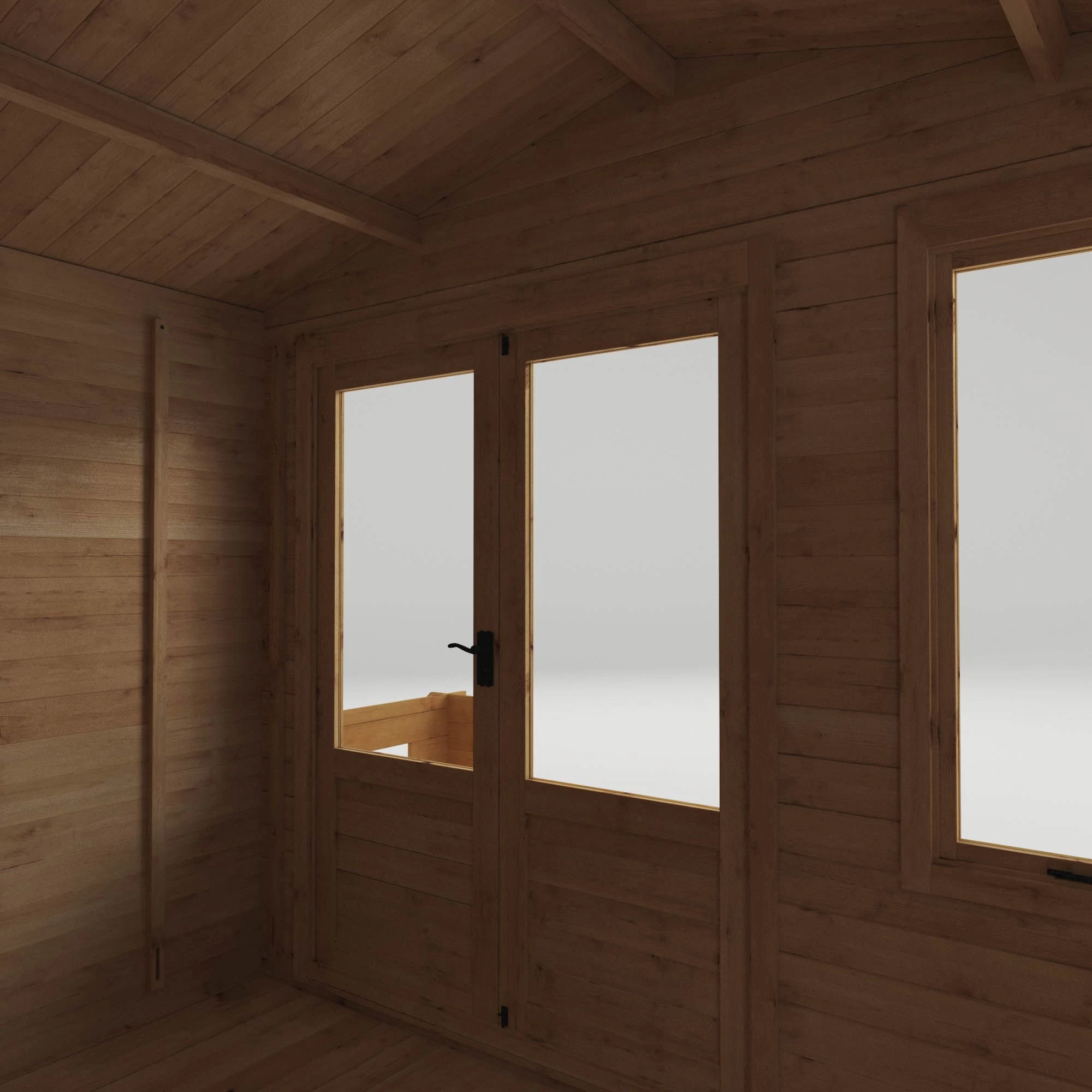 Mercia 11x12 Apex Tongue & Groove Cabin With Double Door 9 Mercia 11x12 Apex Tongue & Groove Cabin With Double Door - Image 7