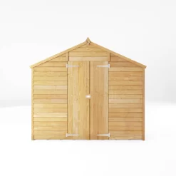 Mercia 12x8 Ft Apex Overlap Wooden 2 Door 4 Windows Shed With Floor -Gardens and Outdoor Stores mercia 12x8 ft apex overlap wooden 2 door 4 windows shed with floor5029442075136 02c