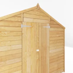 Mercia 12x8 Ft Apex Overlap Wooden 2 Door 4 Windows Shed With Floor -Gardens and Outdoor Stores mercia 12x8 ft apex overlap wooden 2 door 4 windows shed with floor5029442075136 04c