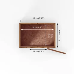 Mercia 4x3 Ft Apex Overlap Wooden Shed With Floor -Gardens and Outdoor Stores mercia 4x3 ft apex overlap wooden shed with floor5029442090252 02t