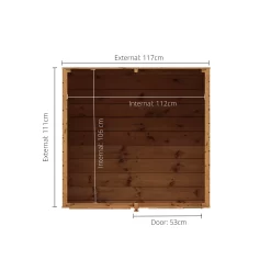 Mercia 4x4 Snug European Softwood Playhouse Assembly Required -Gardens and Outdoor Stores mercia 4x4 snug european softwood playhouse assembly required5029442075914 02t bq