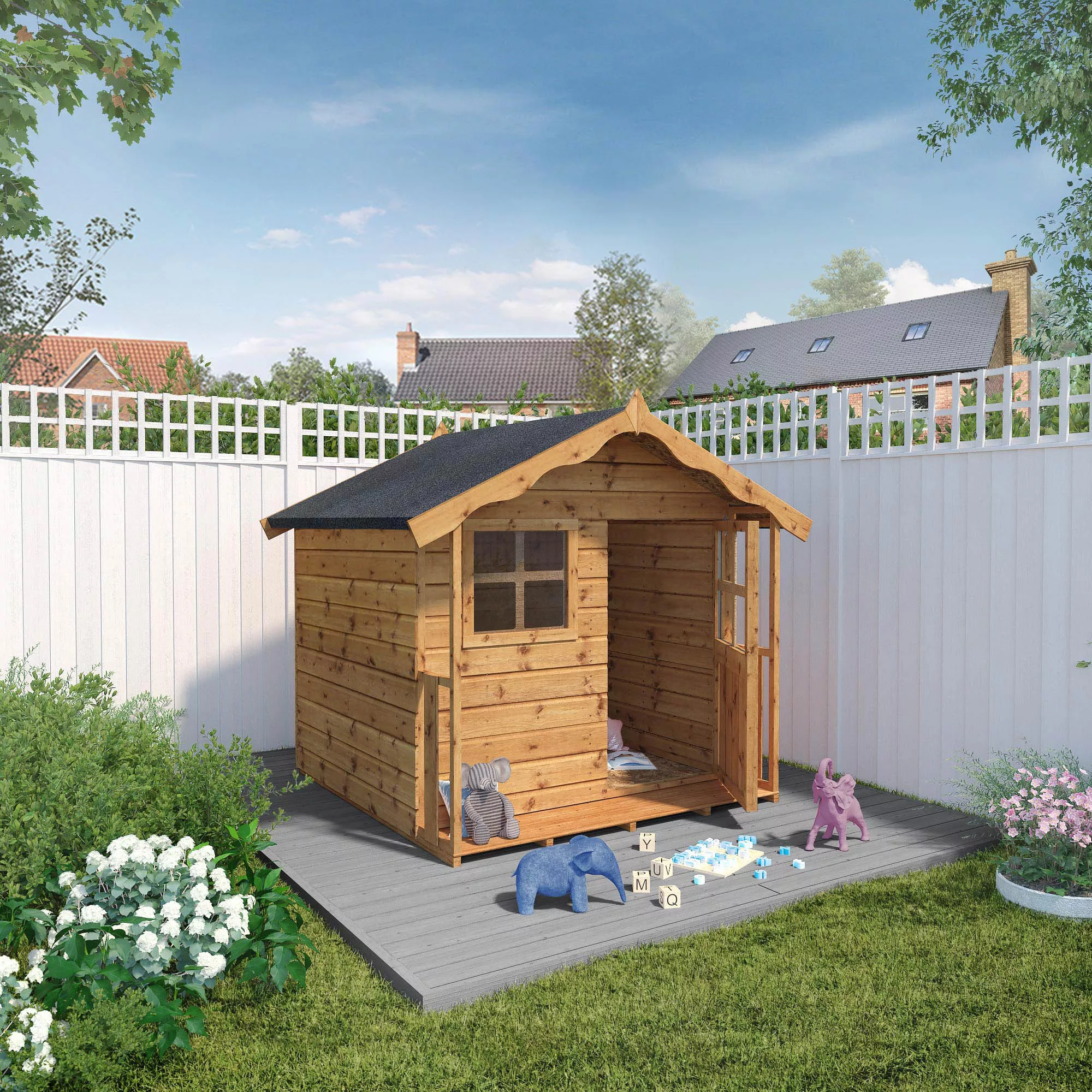 Mercia 5x5 Poppy Timber Playhouse Assembly Service Included 4 Mercia 5x5 Poppy Timber Playhouse Assembly Service Included - Image 2