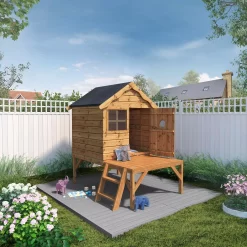 Mercia 5x6 Snug Apex Shiplap Tower Playhouse -Gardens and Outdoor Stores mercia 5x6 snug apex shiplap tower playhouse5029442081236 01i BQ