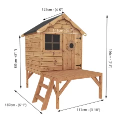 Mercia 5x6 Snug Apex Shiplap Tower Playhouse -Gardens and Outdoor Stores mercia 5x6 snug apex shiplap tower playhouse5029442081236 01t bq