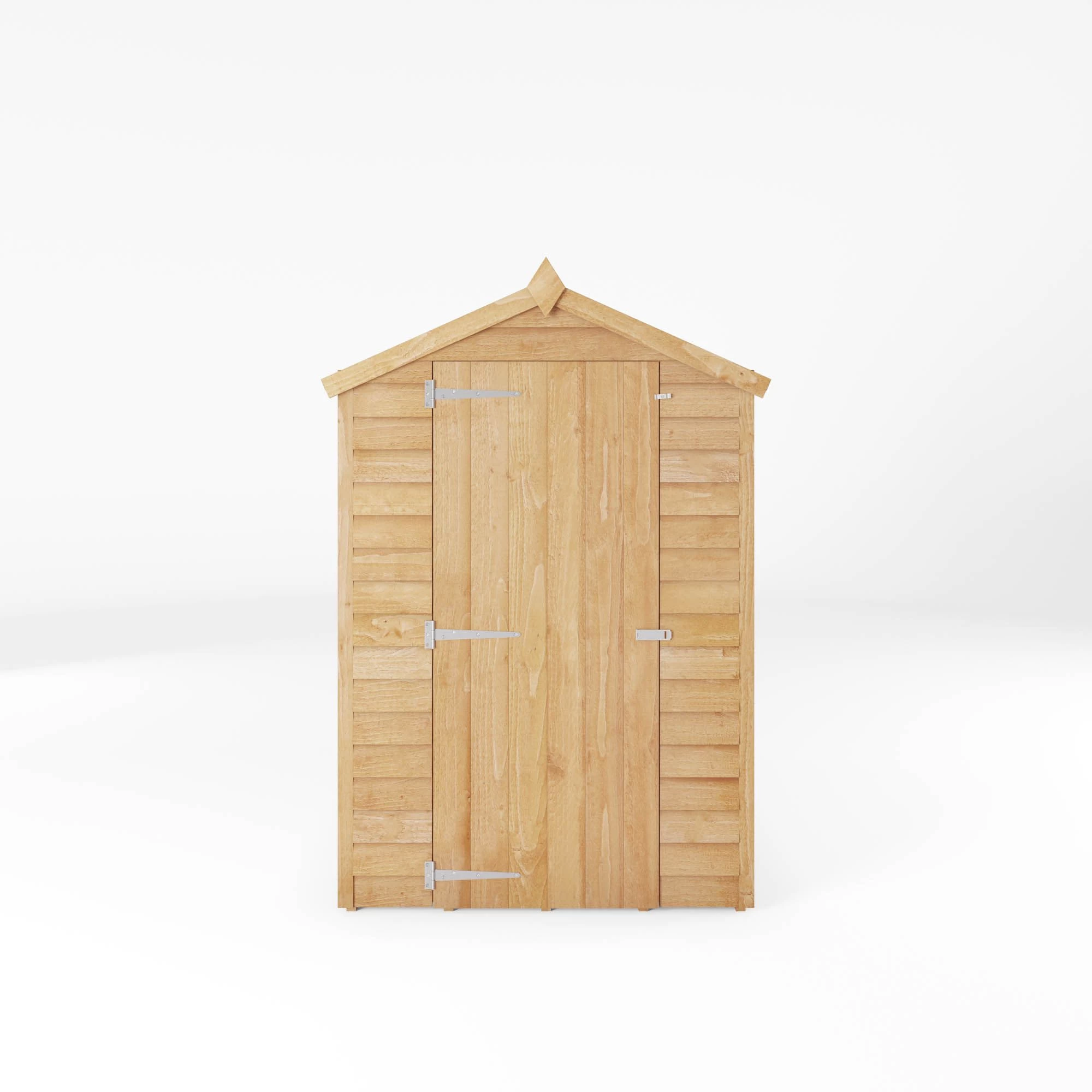 Mercia 6x4 Ft Apex Overlap Wooden 2 Windows Shed With Floor 5 Mercia 6x4 Ft Apex Overlap Wooden 2 Windows Shed With Floor - Image 3