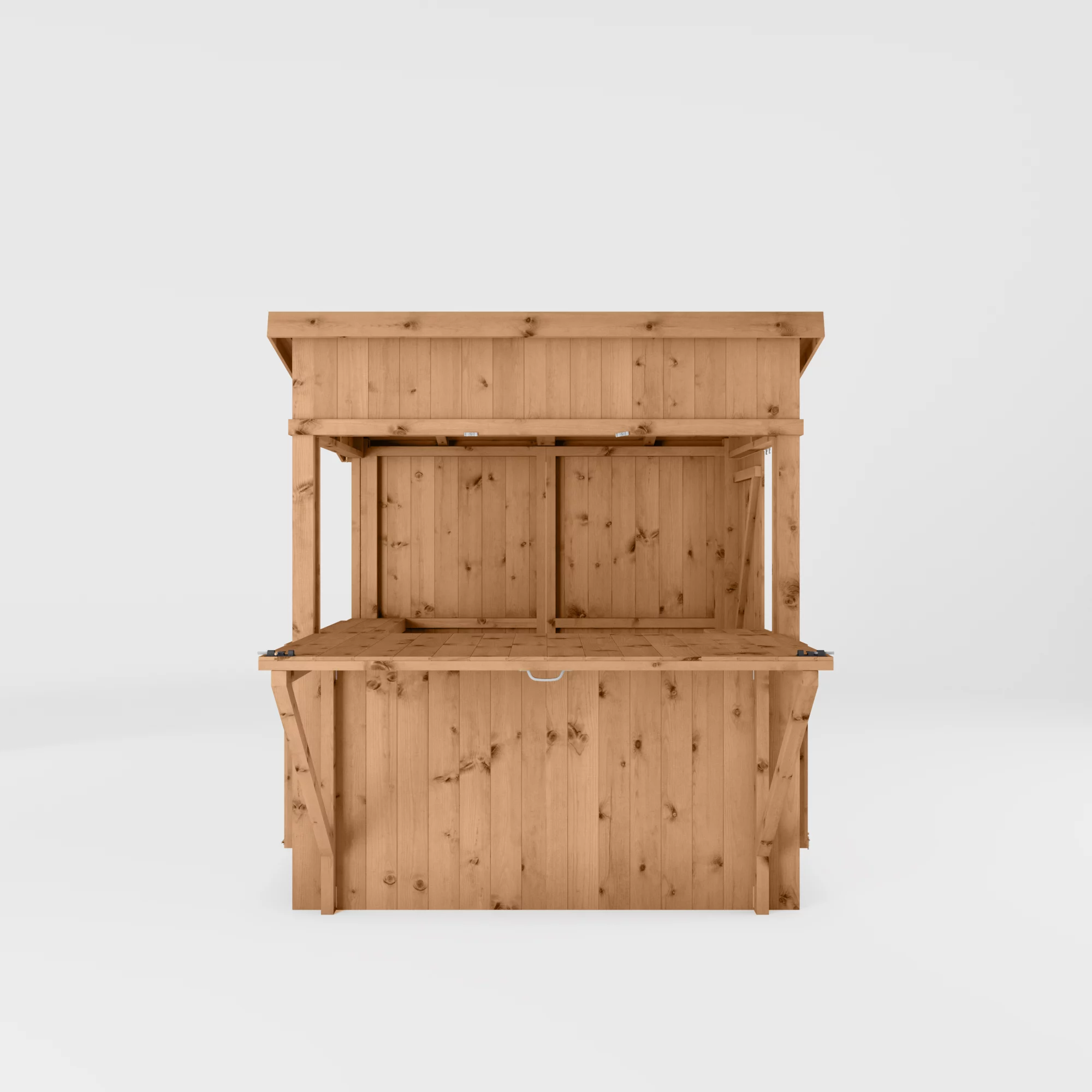 Mercia 6x4 Ft Pent Tongue & Groove Wooden Garden Bar With Single Door 5 Mercia 6x4 Ft Pent Tongue & Groove Wooden Garden Bar With Single Door - Image 3