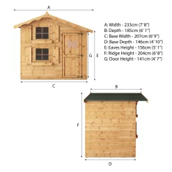 Mercia 7x5 Snowdrop Shiplap Wooden Playhouse 12 Mercia 7x5 Snowdrop Shiplap Wooden Playhouse -Gardens and Outdoor Stores mercia 7x5 snowdrop shiplap wooden playhouse5029442075808 05c