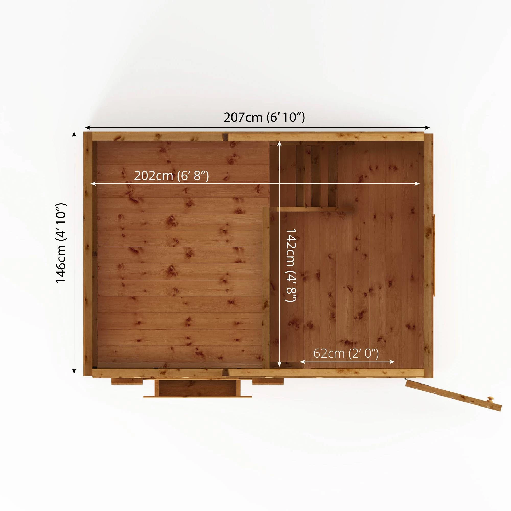 Mercia 7x5 Snowdrop Shiplap Wooden Playhouse 8 Mercia 7x5 Snowdrop Shiplap Wooden Playhouse - Image 6